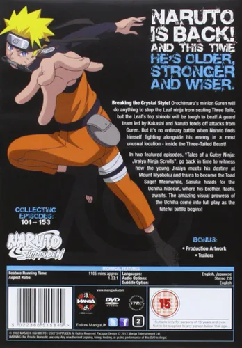 Vista 2 de Naruto Shippuden Complete Series 3 Box Set (Episodes 101-153) DVD