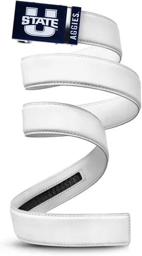 Vista 34 de Mission Belt Con licencia oficial de la NC Alabama Crimson Tide Crimson Tide (Cuero Negro)