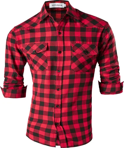 Vista 61 de jeansian - Camisas de manga larga de ajuste entallado para hombre (8397), con botones, informales y de vestir.