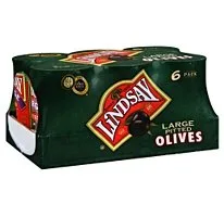 Vista 2 de Lindsay Aceitunas grandes sin hueso - 6/6oz/2pk
