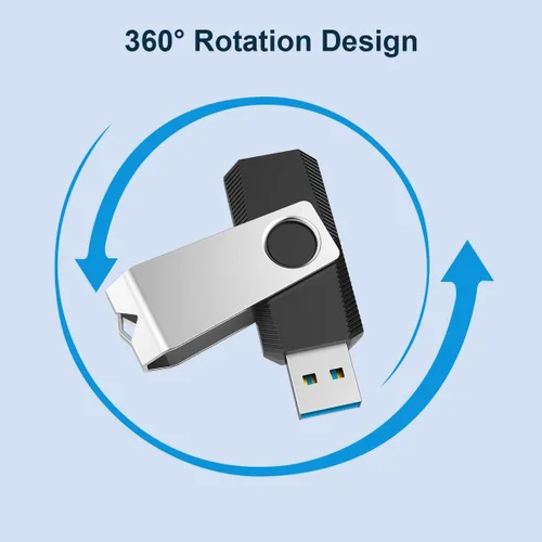 Vista 3 de Aiibe Unidad flash USB de 16 GB Memoria USB 3.0 Memoria Stick PenDrive 16GB - Negro