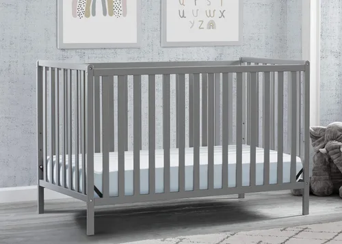 Vista 10 de Delta Children Heartland Cuna Convertible 4 en 1 - Certificado Greenguard Gold, Gris