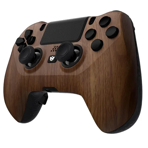 Vista 3 de HEXGAMING HYPER Wireless Pro Controller Compatible with ps4, Modded Controller for Big Hand - 4 Remap Back Buttons - Triggers Stop - Interchangeable