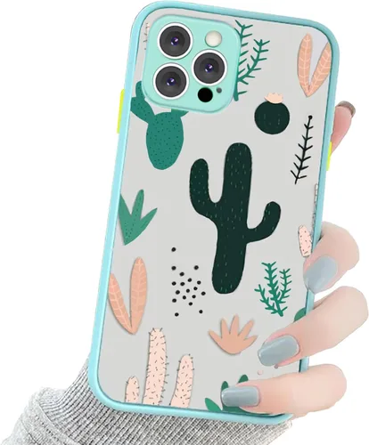 Vista 19 de Funda compatible con iPhone 11 con patrón de cactus transparente, bonita funda verde para iPhone 11 para niñas y mujeres, diseño 3D, parte trasera