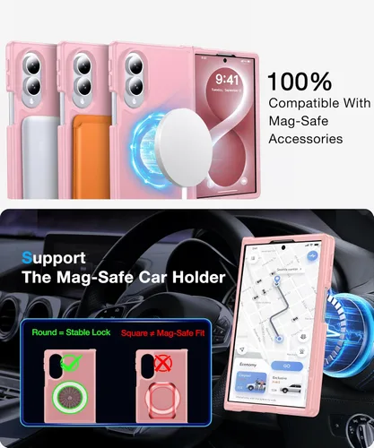 Vista 3 de [NO.1 Magnetic Case for Samsung Galaxy Z Fold 8 with MagSafe