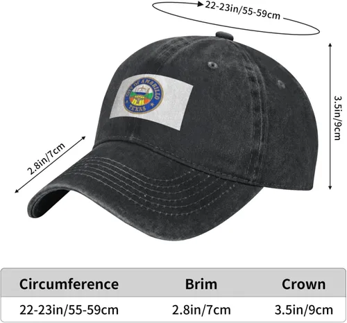 Vista 6 de Amarillo Texas Seal Baseball Cap for Men Women Hats Adjustable Dad Hat Cotton Caps