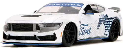 Vista 6 de Jada Big Time Muscle 1:24 2024 Ford Mustang GT Dark Horse - Auto fundido a presión, juguetes para niños y adultos