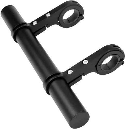 Vista 3 de Extensión de manillar de bicicleta, 7.9 in, multifunción, extensor de manillar de bicicleta doble, soporte de aleación de aluminio, soporte