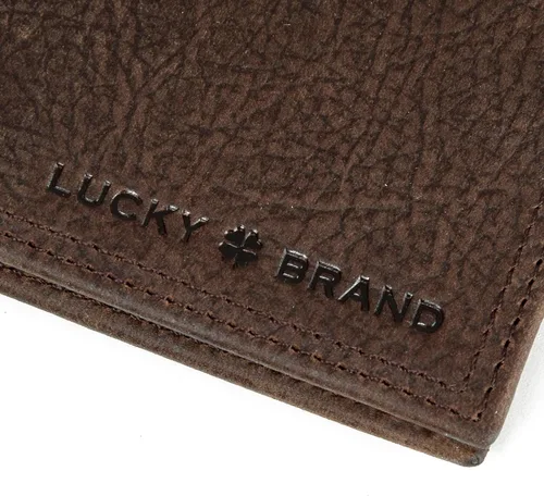 Vista 2 de Lucky Brand Men's Bifold Wallet ID Window Card Slots Genuine Leather Organization Durable Stylish