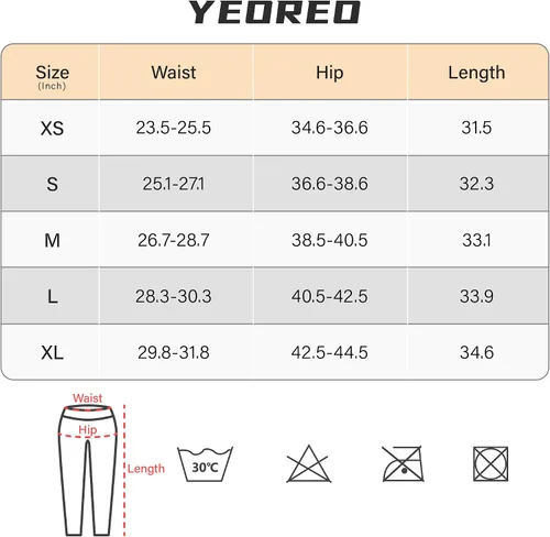 Vista 6 de YEOREO Liz - Leggings de entrenamiento para mujer, cintura alta, levantamiento de glúteos, espalda en V, sin costuras, para gimnasio, yoga