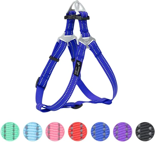 Vista 9 de EXCELLENT ELITE SPANKER Arnés sin tirones ajustable de nailon fácil de poner, correa para el pecho con reflectante y anillo de correa para perros