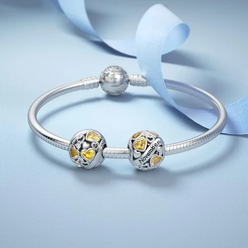 Vista 2 de DALARAN Birthstone Charms for Pandora Charms Bracelet 925 Sterling Silver Birthday Mother's Day Chrismas Jewelry Gift for Women