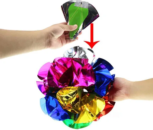 Vista 2 de Enjoyer Apareciendo bola flor mágica primavera ramo de flores trucos de magia de cerca accesorios mágicos calle magia trucos juguetes de fiesta