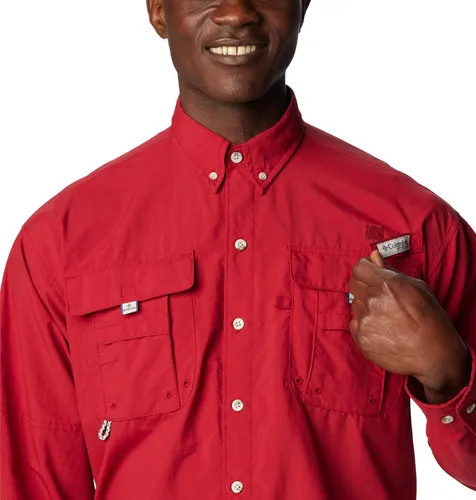 Vista 4 de Columbia Discontinued PFG Bahama II Camisa de manga larga para hombre Remolacha