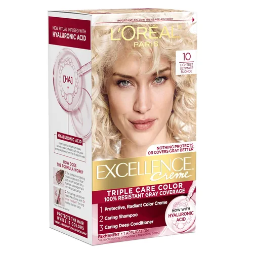 Vista 13 de L'Oreal Paris Excellence Crème Tinte Permanente para el Cabello, Color de Cabello de Triple Cuidado con Complejo Pro-Keratina para una Cobertura