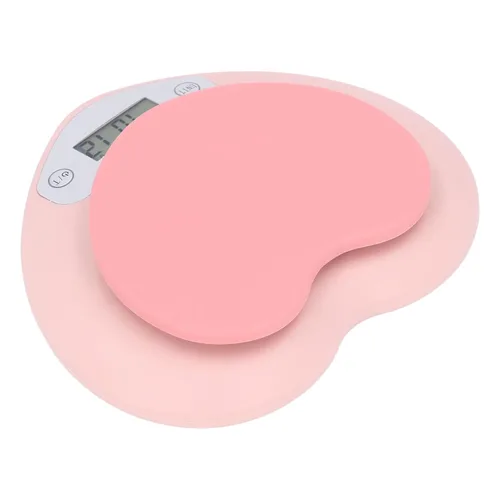 Vista 3 de Báscula digital de cocina 0.04 oz Precisión 11.0 lbs recargable en forma de corazón portátil para hornear, formulación de medicamentos, uso