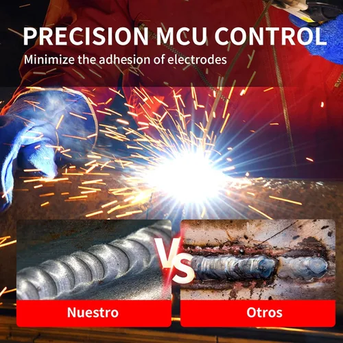 Vista 6 de PONEY Soldador TIG 200 Amp 5 en 1 TIG Máquina de soldadura TIG DC TIG/Spot TIG/Pulse TIG/Stick, 110V/220V Voltaje dual con pantalla digital grande