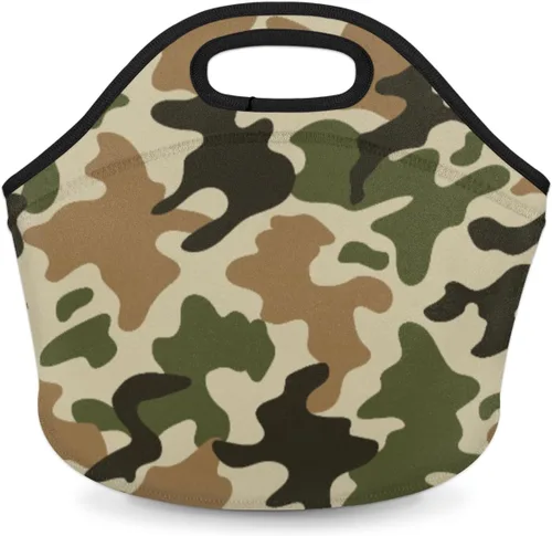 Vista 14 de Bolsas de almuerzo de neopreno con balón de fútbol en fuego de hielo para mujeres, bolsas de almuerzo, lavables, aisladas, para el trabajo, picnic