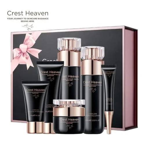 Vista 6 de Kit facial de 6 piezas para el cuidado de la piel radiante, cuidado facial, hidratación facial y cuidado de la piel antienvejecimiento luxeGlow