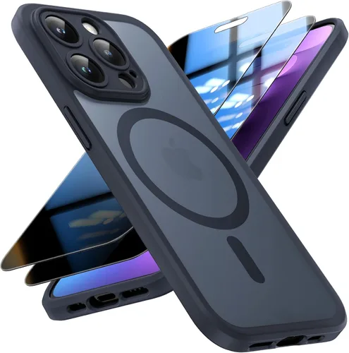 Vista 192 de TOCOL Funda magnética para iPhone 11, protección completa mejorada de la cámara, compatible con Magsafe, protección de grado militar, parachoques