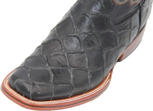 Vista 4 de Western Shops - Botas vaqueras con estampado de peces pirarucu para hombre