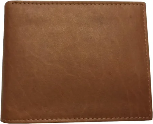 Vista 6 de BMF billetera de cuero genuino bordado color marrón auténtica BMF