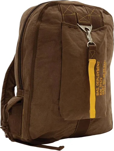 Vista 9 de Rothco Bolsa de vuelo de lona vintage - Mochila de viaje robusta y espaciosa Verde oliva (Olive Drab)