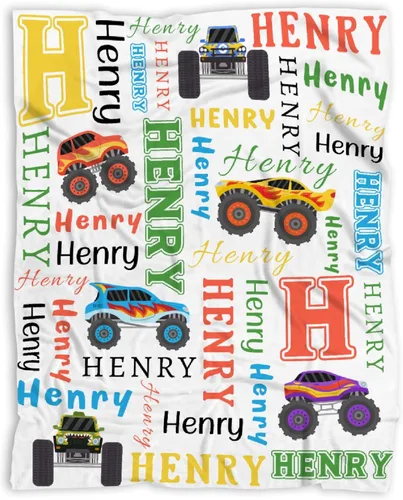 Vista 128 de Manta de bebé con texto en inglés «Just A Boy Who Loves Trucks» para niños y niñas, manta súper suave para envolver al recién nacido, acogedora