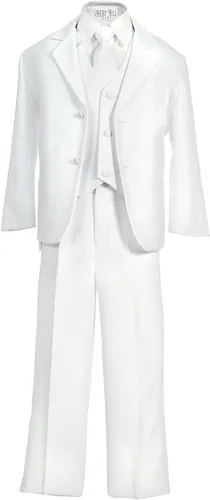 Vista 17 de Avery Hill Traje formal de 5 piezas para niños con camisa y chaleco