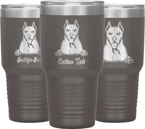 Vista 20 de Personalized Dogo Argentino Dog Mom Dad Tumbler, Dogo Argentino Mommy Daddy Coffee Tumbler, Dogo Argentine Mastiff Christmas Women Men Present, Dog