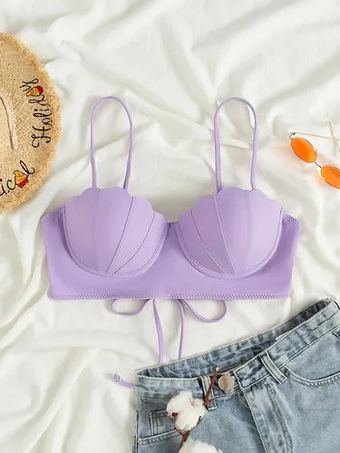 Vista 3 de ENJYOP Traje de baño de bikini para mujer con soporte ligero diseño de sirena