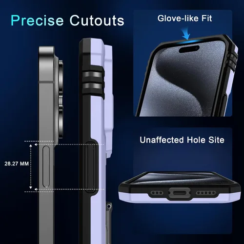Vista 376 de DEERLAMN Funda para iPhone Xs Max con funda deslizante para cámara + protector de pantalla, soporte giratorio de anillo de grado militar a prueba