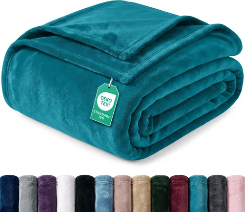 Vista 26 de Utopia Bedding Manta de forro polar negro, tamaño individual, ligera, mullida, suave, antiestática de microfibra (60 x 80 pulgadas) Lightweight