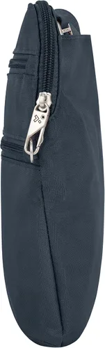 Vista 6 de Travelon Bolso cruzado clásico con cremallera Dbl y antirrobo, midnight, 9 x 10.5 x 1, Bolso bandolera clásico antirrobo con cremallera Dbl