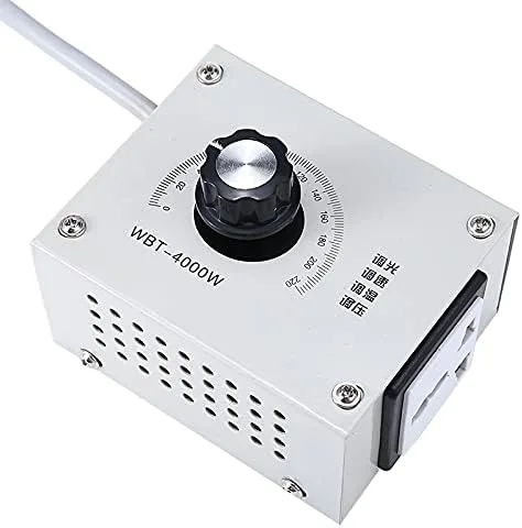 Vista 2 de Controlador de voltaje variable de 4000 W AC 220 V con adaptador de enchufe para atenuador de motor de velocidad de ventilador para herramientas