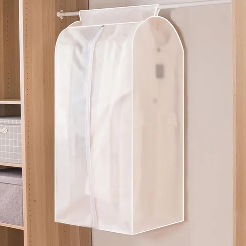 Vista 13 de Funda transparente para colgar ropa, transpirable y a prueba de humedad, a prueba de polvo y arrugas, capacidad gruesa, adecuada para perchas