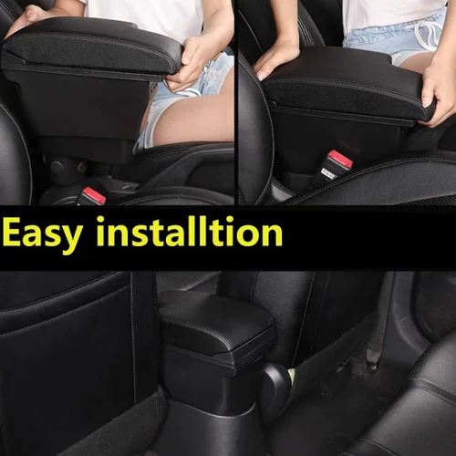 Vista 6 de para Nissan Juke Caja de Apoyabrazos de Consola de Doble Capa con Almacenamiento y 3 Puertos USB
