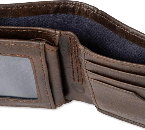Vista 12 de Columbia Billetera plegable para hombre, múltiples ranuras para tarjetas, ventana de identificación