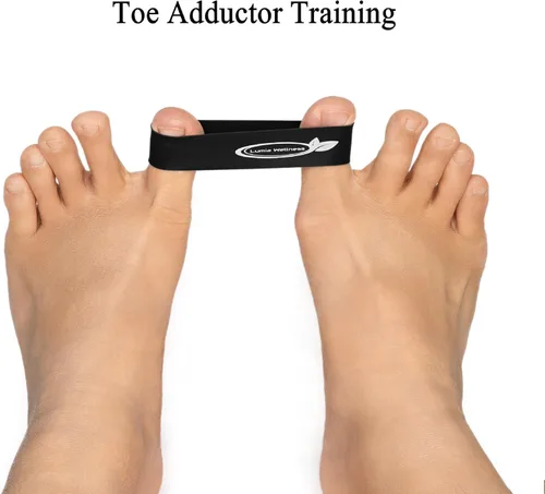 Vista 5 de Toe Bands, Mini Latex Bands for Exercise & Stretch, Bunion Correction, Toe, Foot, & Ankle Strengthening, Toe Spacers for Hallus Valgus (4 Bands)