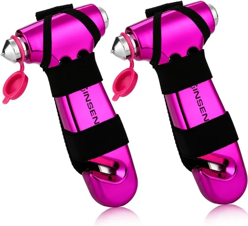 Vista 14 de SENSEN - Cortador de cinturón de seguridad para automóvil, herramienta de emergencia para romper vidrio, kit de escape de martillo de seguridad, 3
