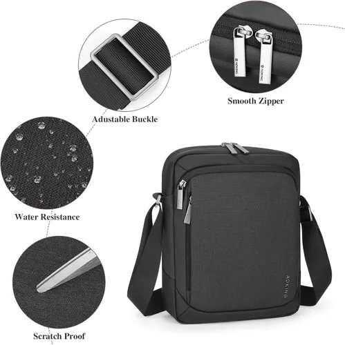 Vista 5 de BAIGIO Bolso bandolera bandolera para hombre Uno