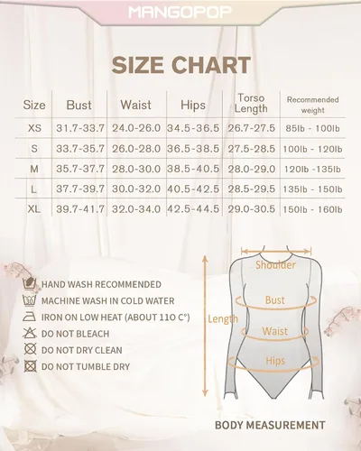 Vista 6 de MANGOPOP Body Henley con cuello redondo para mujer, con botones, básico, acanalado, tanga
