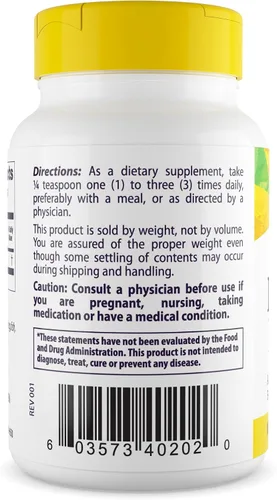 Vista 3 de Healthy Origins Inositol en polvo, 2.00 oz - para la salud de la piel, el cabello y las uñas - Suplemento de vitamina B8 en polvo - Parte