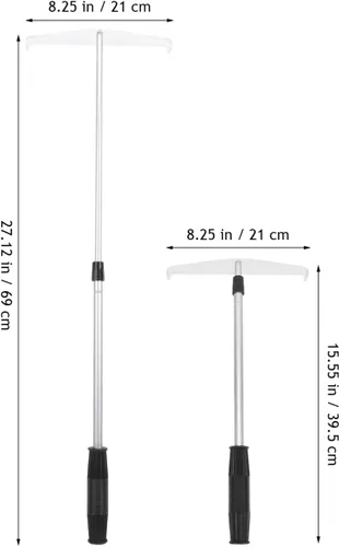 Vista 4 de ibasenice Rake telescópico de la viruta del póker que recoge la barra 27 pulgadas Metal plástico poker Chip colector para juegos y uso doméstico