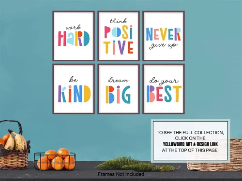 Vista 9 de Citas motivacionales para decoración de habitación de niños, decoración de habitación de niños, dormitorio de niñas, obra de arte de guardería
