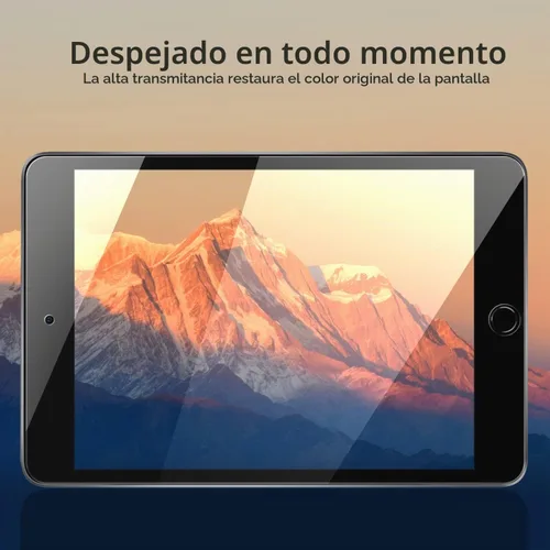Vista 7 de Paquete de 2 protectores de pantalla para iPad Mini 5 Película de vidrio templado ultra transparente para iPad Mini 4 2015 Protector de pantalla