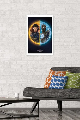 Vista 29 de Trends International Marvel Spider-Man: No Way Home - Póster de pared dúo, 22.4 pulgadas de largo x 14.7 pulgadas, versión enmarcada de madera