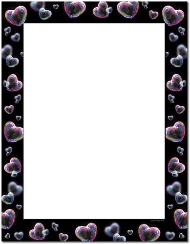 Vista 8 de Corazones horneados Paquete de 25 - Membrete imprimible de 8.5 x 11 pulgadas - Compatible con impresoras láser y de inyección de tinta