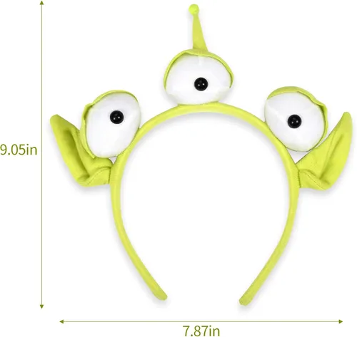 Vista 2 de Vanvene Nuevo disfraz de orejas alienígenas de felpa, diadema de felpa para adultos y niños, regalo de cosplay, 8 piezas