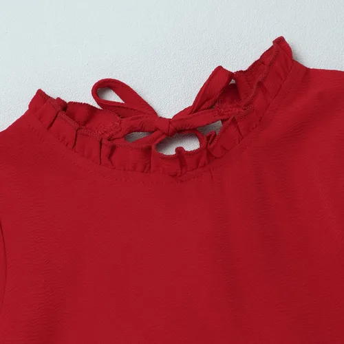 Vista 4 de Vestido de manga larga para bebé, vestido de otoño para niña